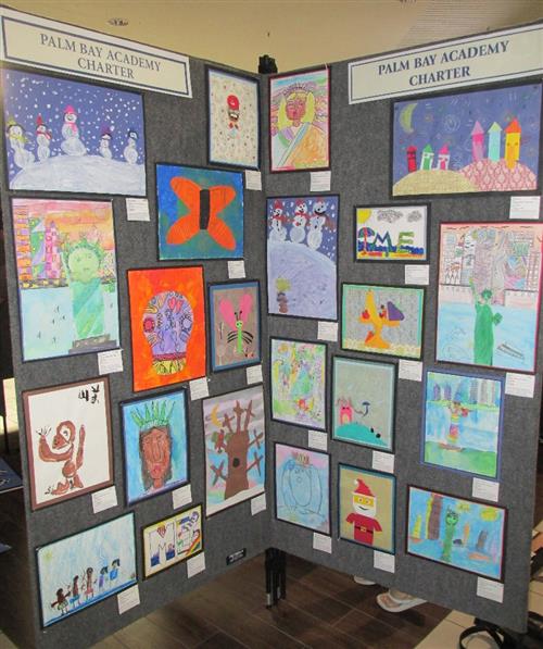 Palm Bay Academy art display at the Melbourne Square Mall January 13 – January 26, 2019. 